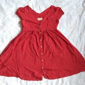 Ralph Lauren Denim & Supply red babydoll dress